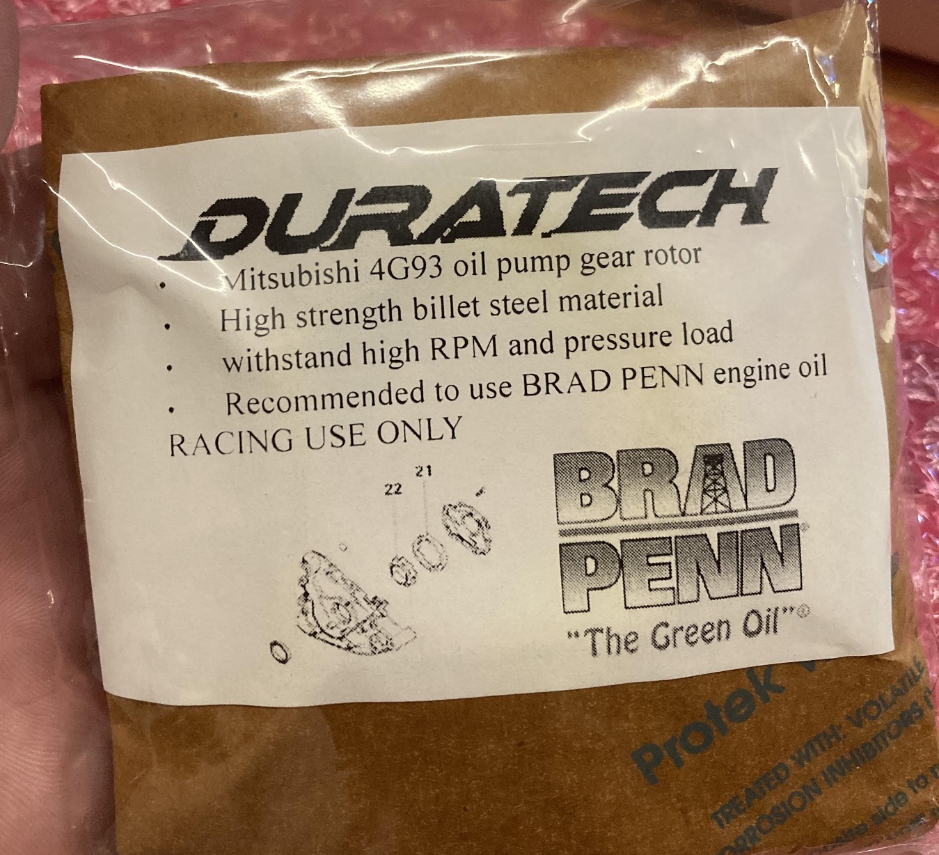 duratech oil gear 4g93