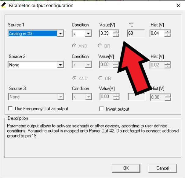 setup temperature